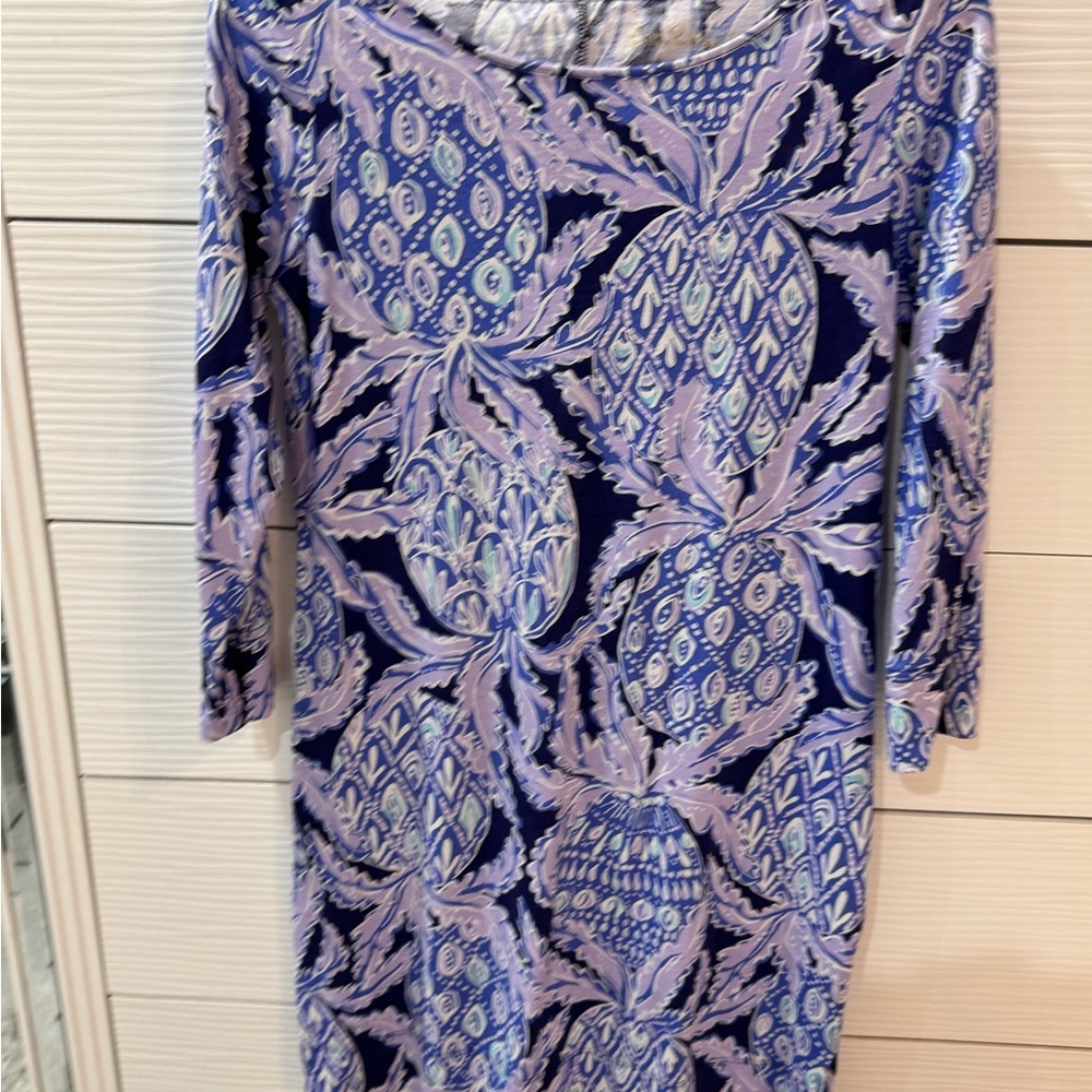 Lilly Pulitzer Elegant Blue & Purple Women's Dress